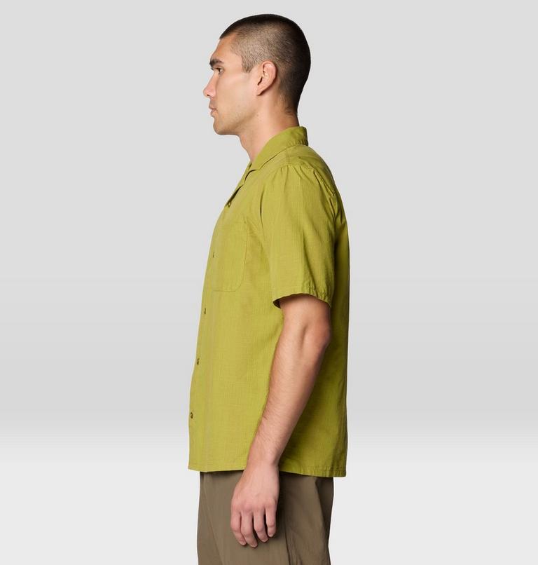 Men's Cottonwood Camp Lite Short Sleeve Shirt, Color: Bright Fatigue Strata Stripe, image 3