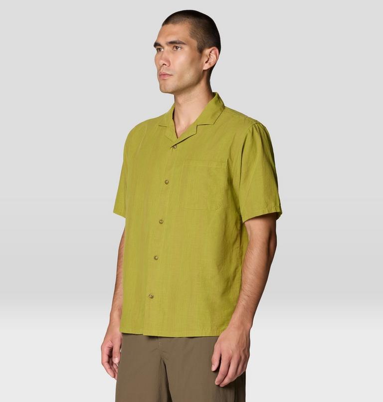 Men's Cottonwood Camp Lite Short Sleeve Shirt, Color: Bright Fatigue Strata Stripe, image 4