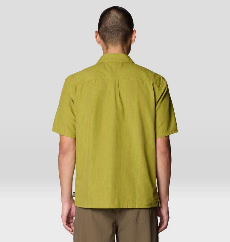 Men's Cottonwood Camp Lite Short Sleeve Shirt, Color: Bright Fatigue Strata Stripe, image 2