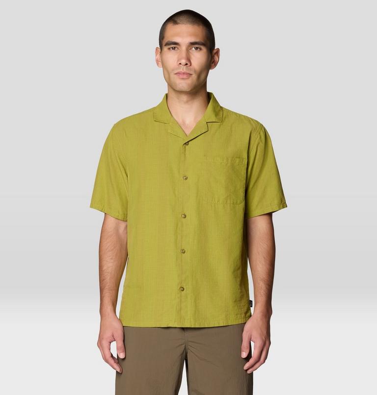 Men's Cottonwood Camp Lite Short Sleeve Shirt, Color: Bright Fatigue Strata Stripe, image 1