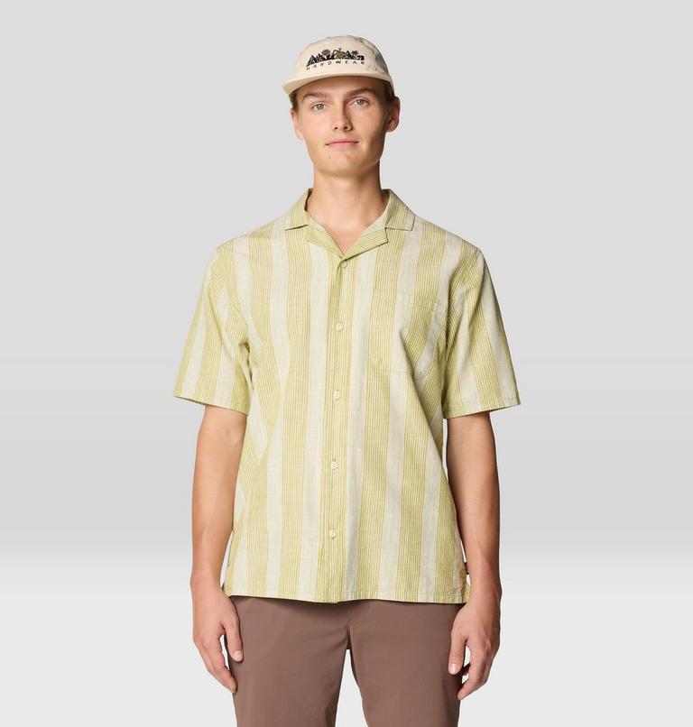 Men's Cottonwood Camp Lite Short Sleeve Shirt, Color: Moon Moss Strata Stripe, image 6