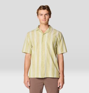 Men's Cottonwood Camp Lite Short Sleeve Shirt, Color: Moon Moss Strata Stripe, image 5
