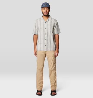 Men's Cottonwood Camp Lite Short Sleeve Shirt, Color: Moon Blue Strata Stripe, image 2