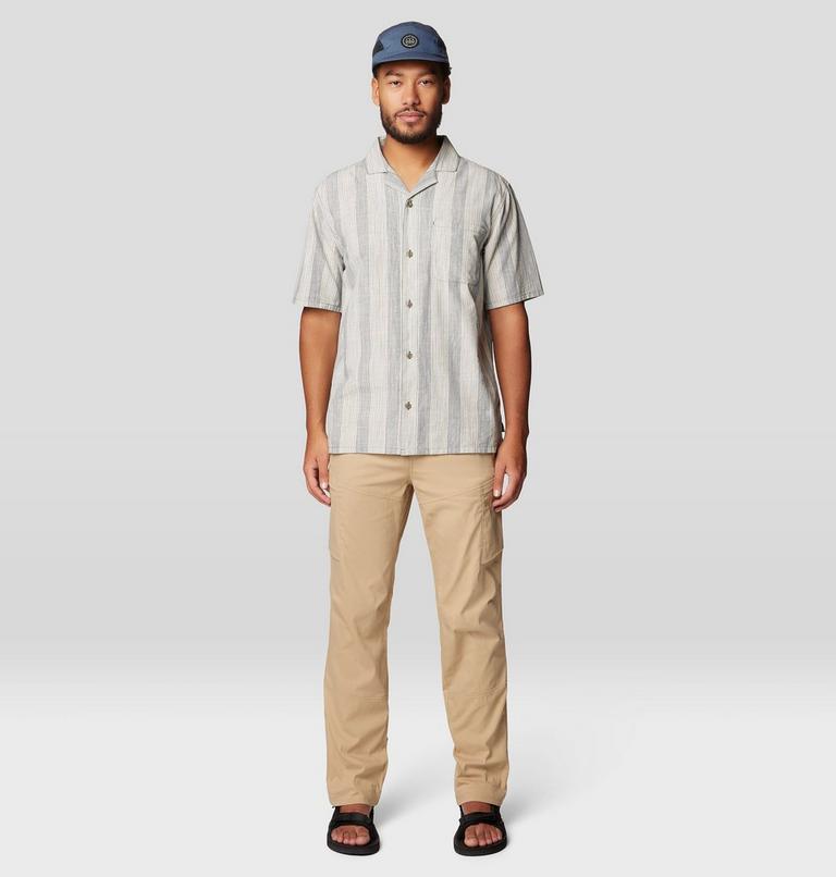 Men's Cottonwood Camp Lite Short Sleeve Shirt, Color: Moon Blue Strata Stripe, image 2