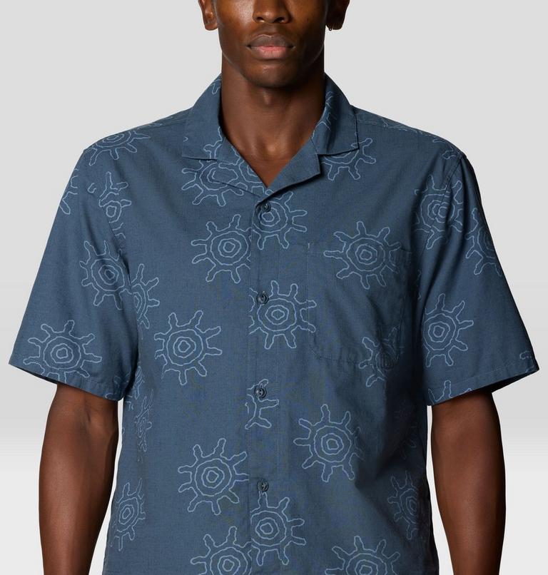 Men's Cottonwood Camp Lite Short Sleeve Shirt, Color: Moon Blue Suns Print, image 5