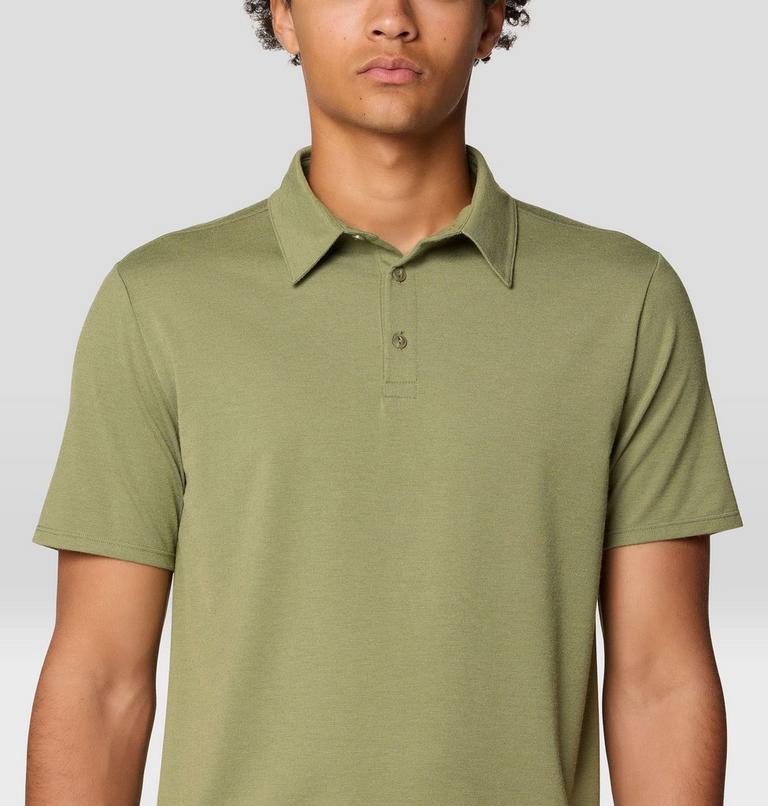 Men's Low Exposure Polo, Color: Mission Olive, image 4