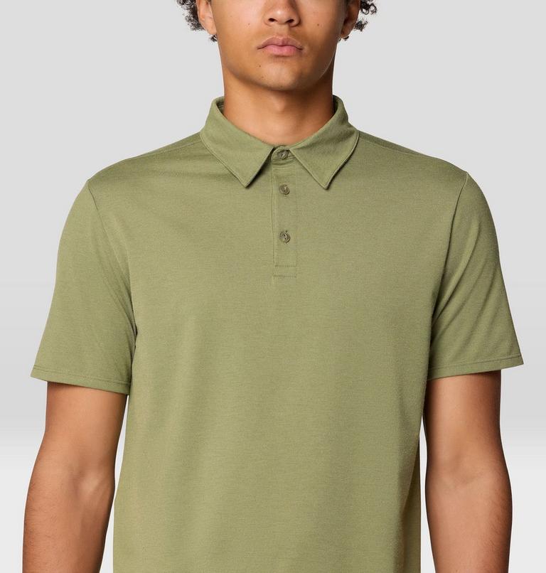 Men's Low Exposure Polo, Color: Mission Olive, image 5