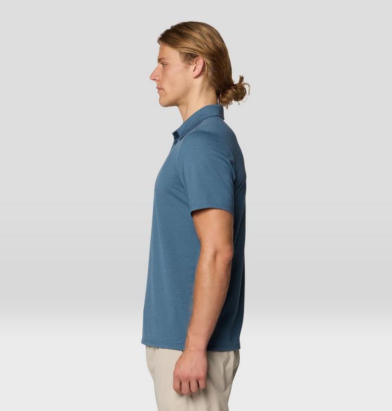 Men's Low Exposure Polo, Color: Moon Blue, image 3