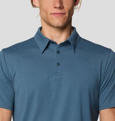 Men's Low Exposure Polo, Color: Moon Blue, image 12