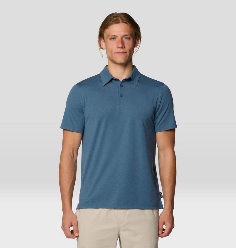 Men's Low Exposure Polo, Color: Moon Blue, image 1