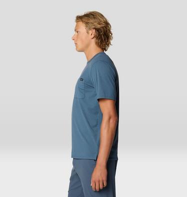 Men's Low Exposure Short Sleeve, Color: Moon Blue, image 4