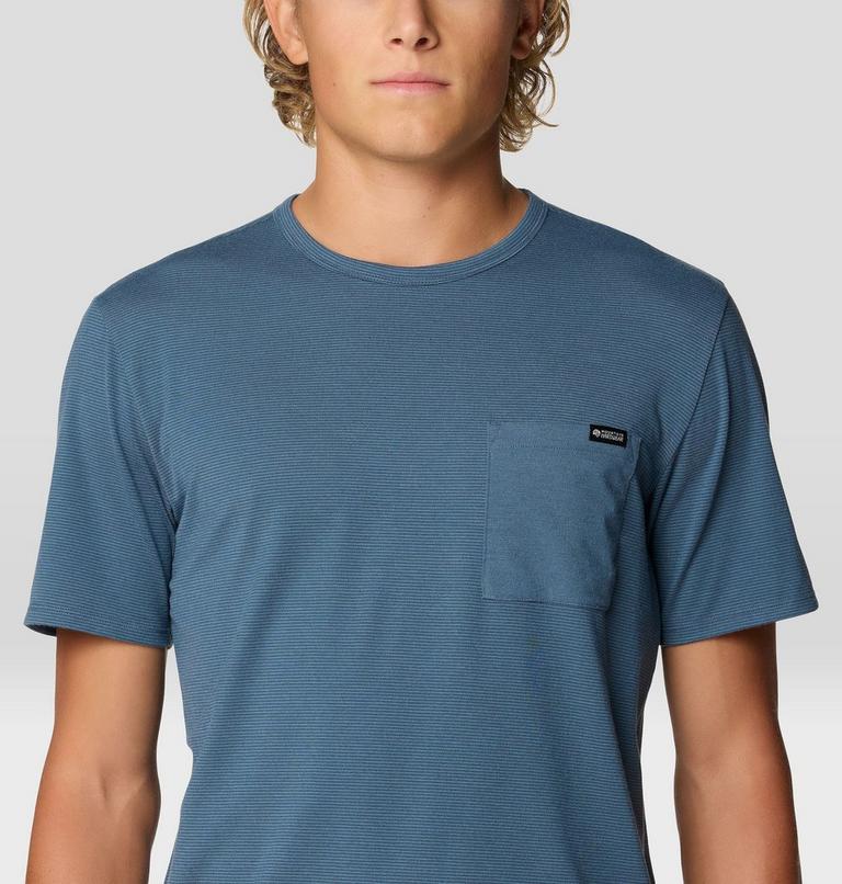 Men's Low Exposure Short Sleeve, Color: Moon Blue, image 5