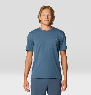 Men's Low Exposure Short Sleeve, Color: Moon Blue, image 1