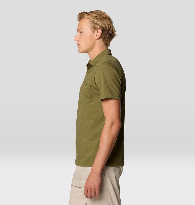 Men's On Edge Polo, Color: Combat Green, image 3