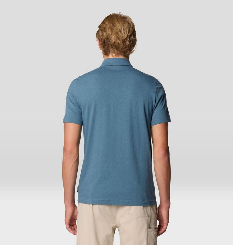 Men's On Edge Polo, Color: Adriatic Blue, image 2