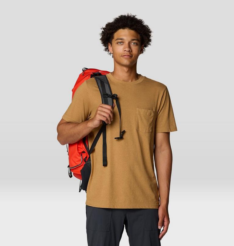 Men's On Edge Short Sleeve T, Color: Buck, image 5
