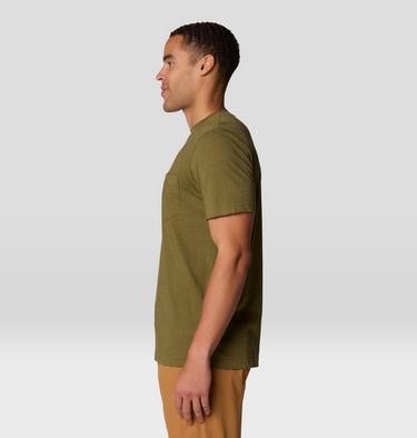 Men's On Edge Short Sleeve T, Color: Combat Green, image 3