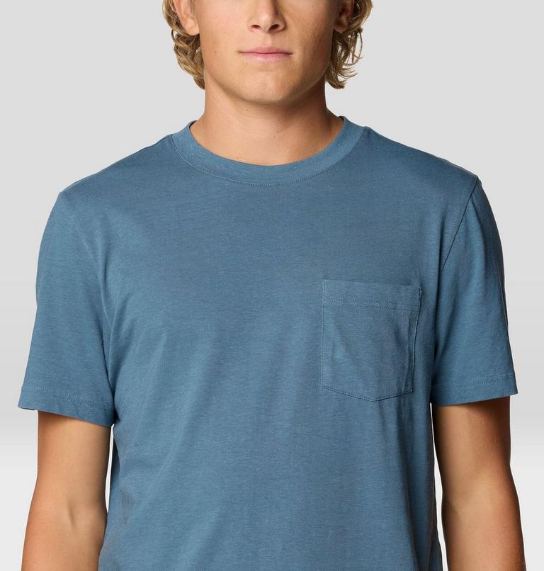 Men's On Edge Short Sleeve T, Color: Adriatic Blue, image 4
