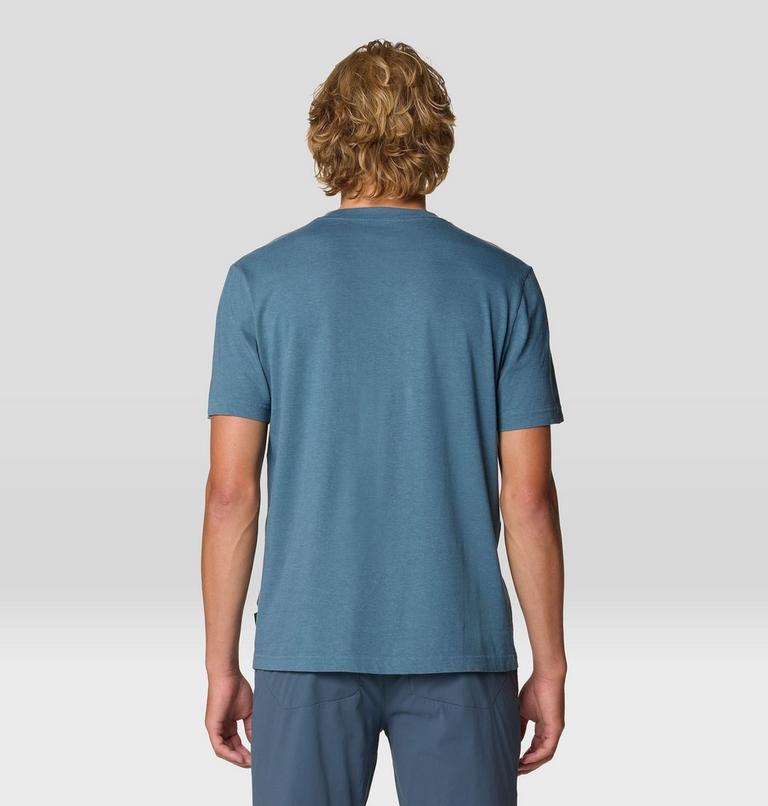 Men's On Edge Short Sleeve T, Color: Adriatic Blue, image 2
