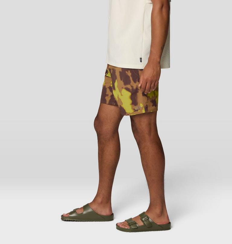 Men's Stryder Short, Color: New Clay Blissed Dye Print, image 5