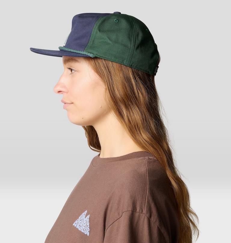Canvas 5 Panel Hat, Color: Lapis Dusk / Blue Pine, image 9