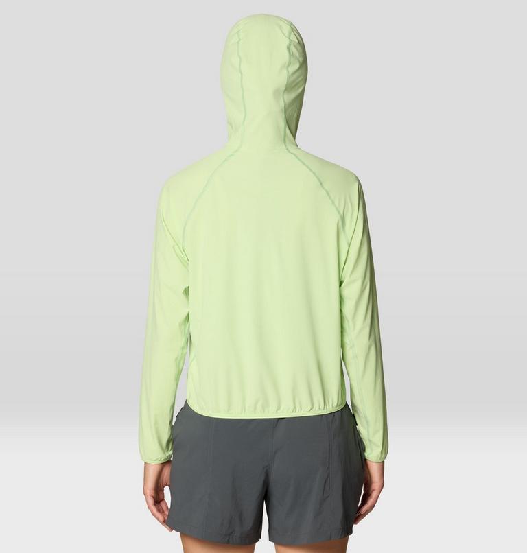 Women's Sunshield Hoody, Color: Frozen In Lime, image 3