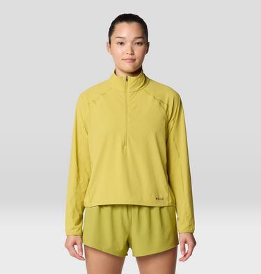 Chandail à demi-fermeture éclair Sunshield, Color: Bright Olive, image 1