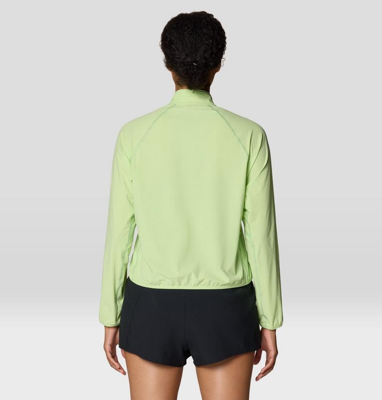 Women's Sunshield 1/2 Zip, Color: Frozen In Lime, image 2
