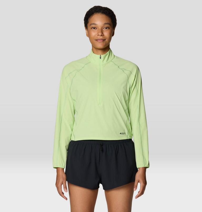 Women's Sunshield 1/2 Zip, Color: Frozen In Lime, image 1