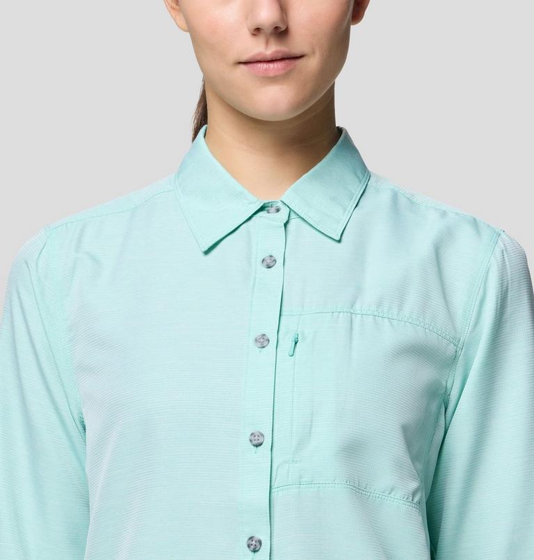 Women's Canyon Long Sleeve, Color: Icy Teal, image 6