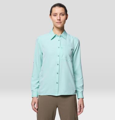 Women's Canyon Long Sleeve, Color: Icy Teal, image 9