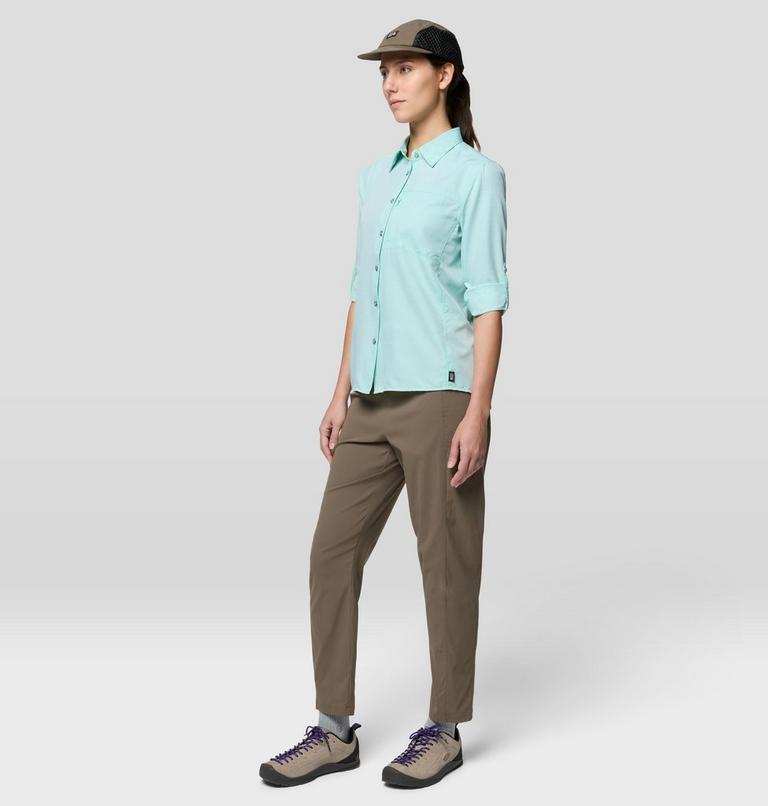 Women's Canyon Long Sleeve, Color: Icy Teal, image 2