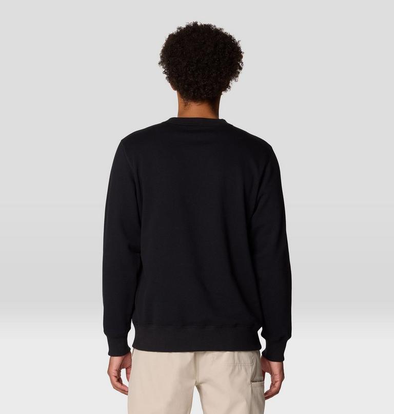 Men's Mountain Sunset Pullover Crew, Color: Black, image 3