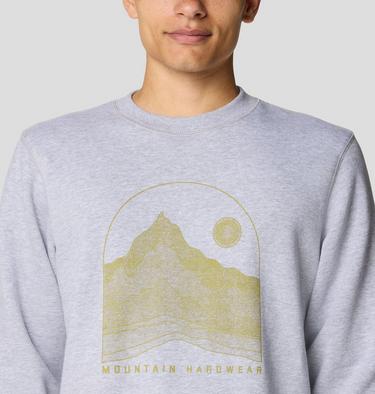 Men's Mountain Sunset Pullover Crew, Color: Hardwear Grey Heather, image 12