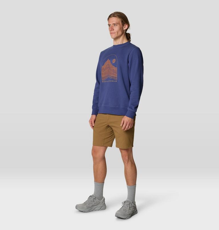 Men's Mountain Sunset Pullover Crew, Color: Lapis Dusk, image 5