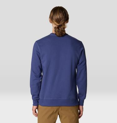 Men's Mountain Sunset Pullover Crew, Color: Lapis Dusk, image 2