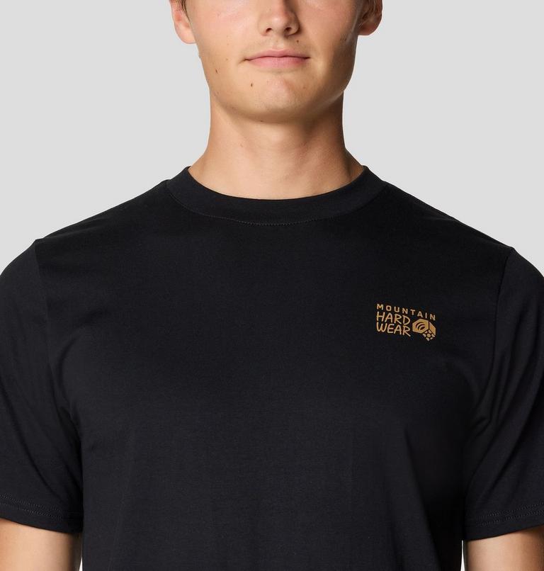 Men's Mountain Sunset Short Sleeve, Color: Black, image 5