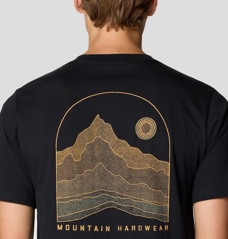 Men's Mountain Sunset Short Sleeve, Color: Black, image 6