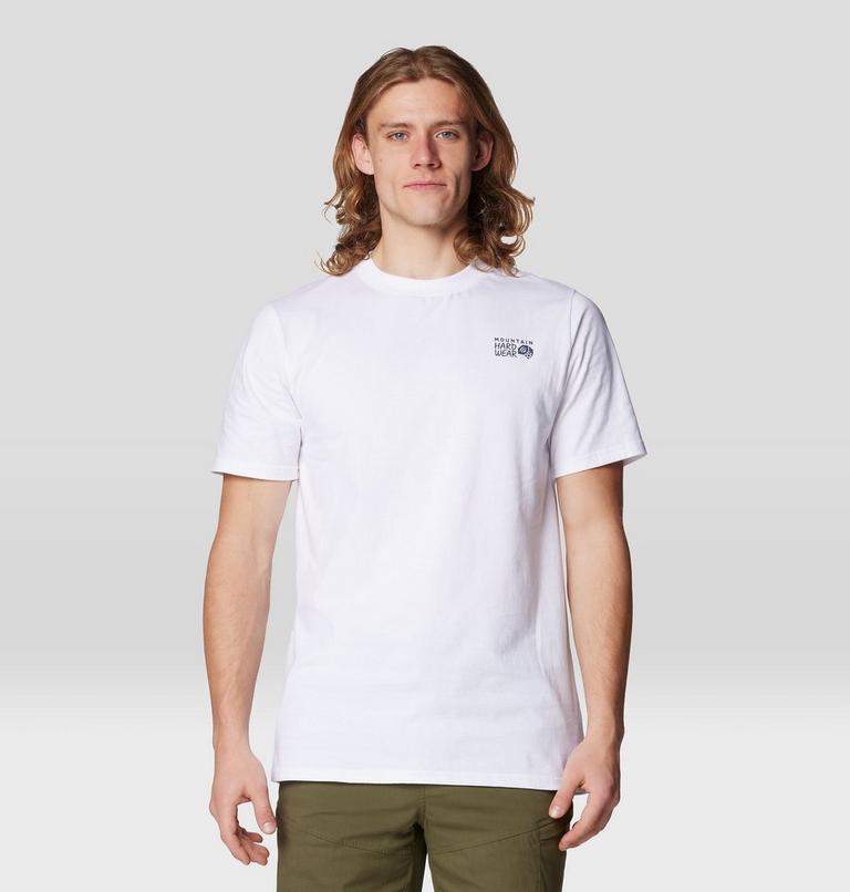 Men's Mountain Sunset Short Sleeve, Color: White, image 1