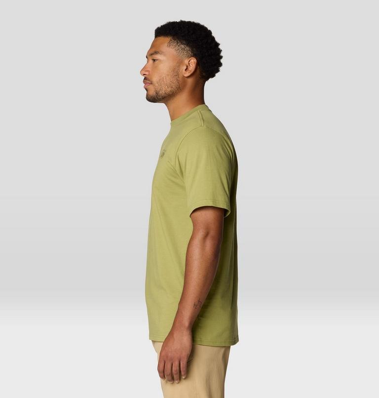 Men's Mountain Sunset Short Sleeve, Color: Fatigue Green, image 4