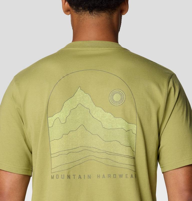 Men's Mountain Sunset Short Sleeve, Color: Fatigue Green, image 6