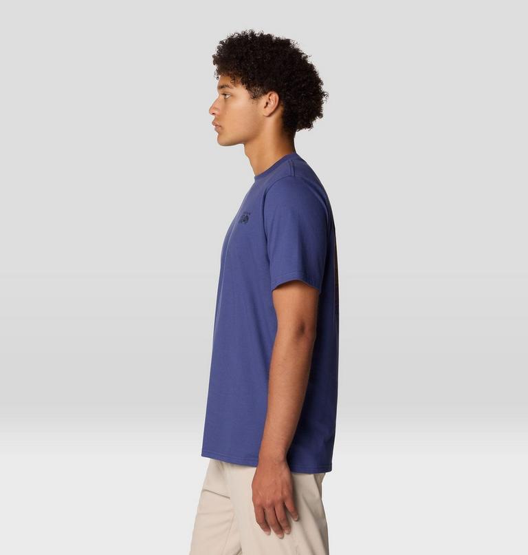 Men's Mountain Sunset Short Sleeve, Color: Lapis Dusk, image 4