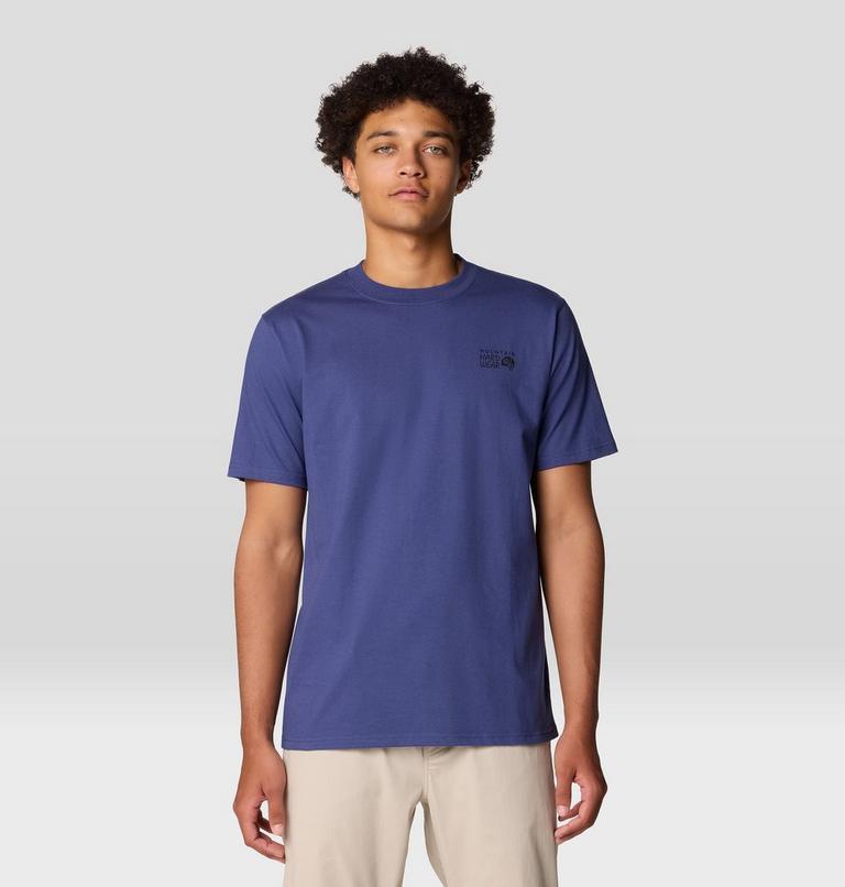 Men's Mountain Sunset Short Sleeve, Color: Lapis Dusk, image 1