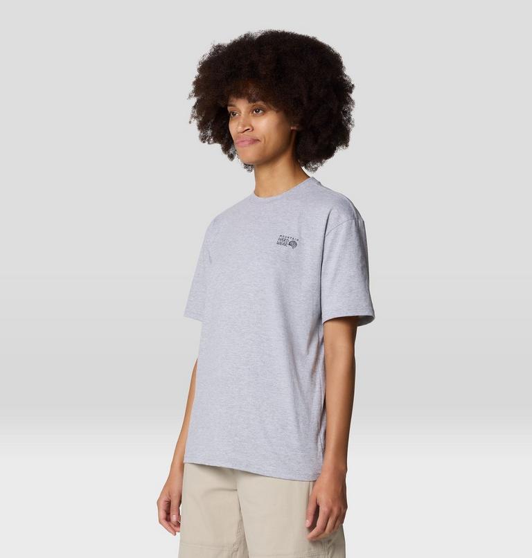 Women's MHW Circle Boxy Short Sleeve, Color: Hardwear Grey Heather, image 3