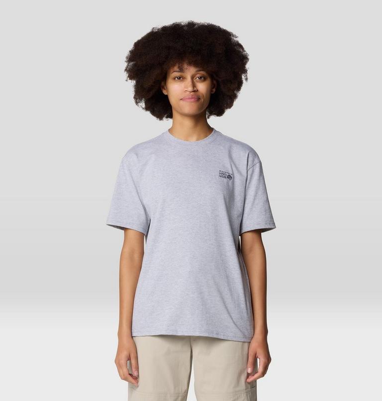 Women's MHW Circle Boxy Short Sleeve, Color: Hardwear Grey Heather, image 1