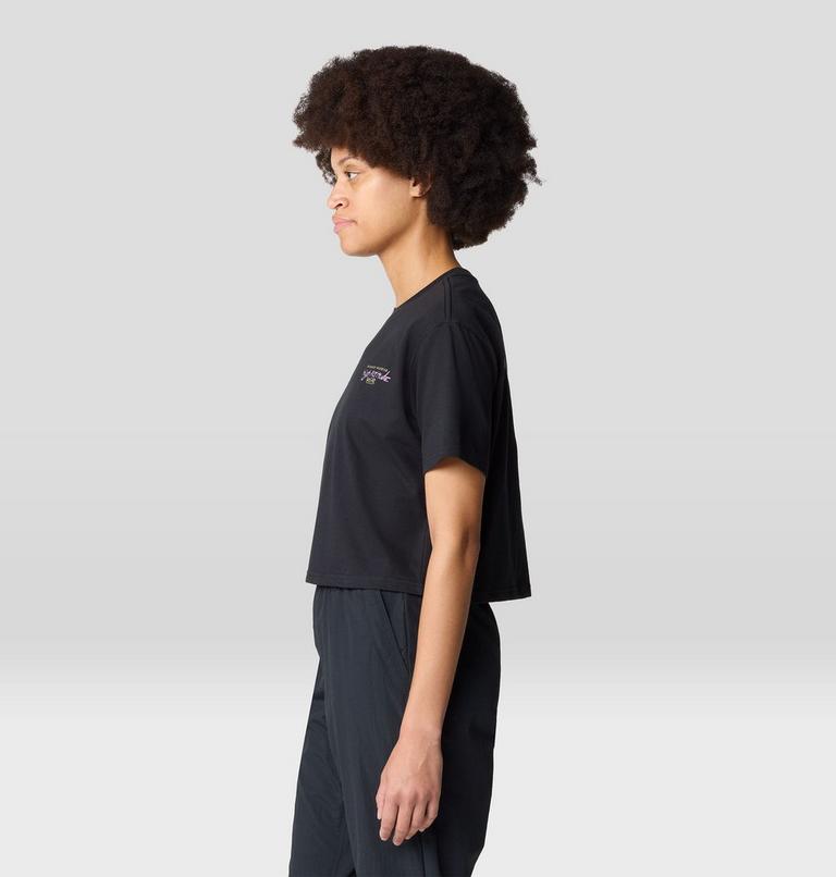Women's High Altitude Boxy Crop Short Sleeve, Color: Black, image 4