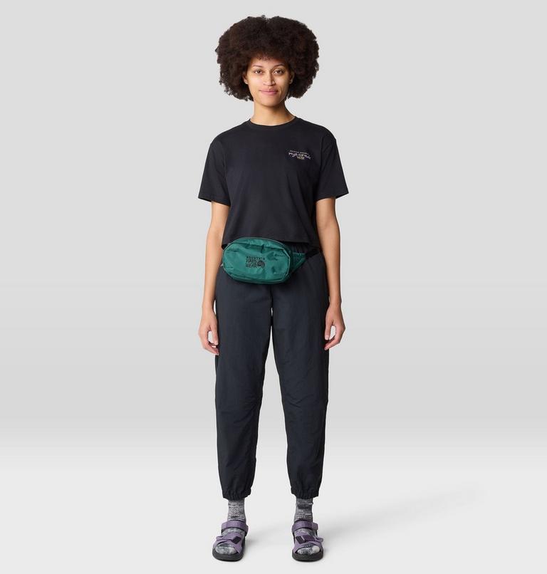 Women's High Altitude Boxy Crop Short Sleeve, Color: Black, image 2