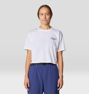 Women's High Altitude Boxy Crop Short Sleeve, Color: White, image 5