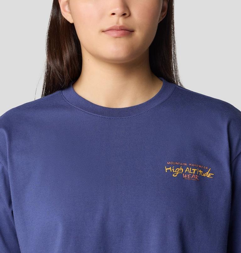 Women's High Altitude Boxy Crop Short Sleeve, Color: Lapis Dusk, image 5