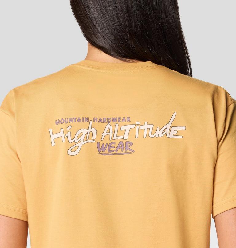 Women's High Altitude Boxy Crop Short Sleeve, Color: Sundown Gold, image 6